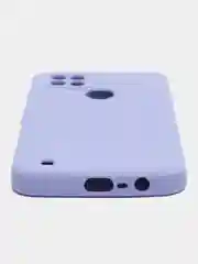 Голубой чехол для Realme C21 (Реалми С21), цветной, силиконовый