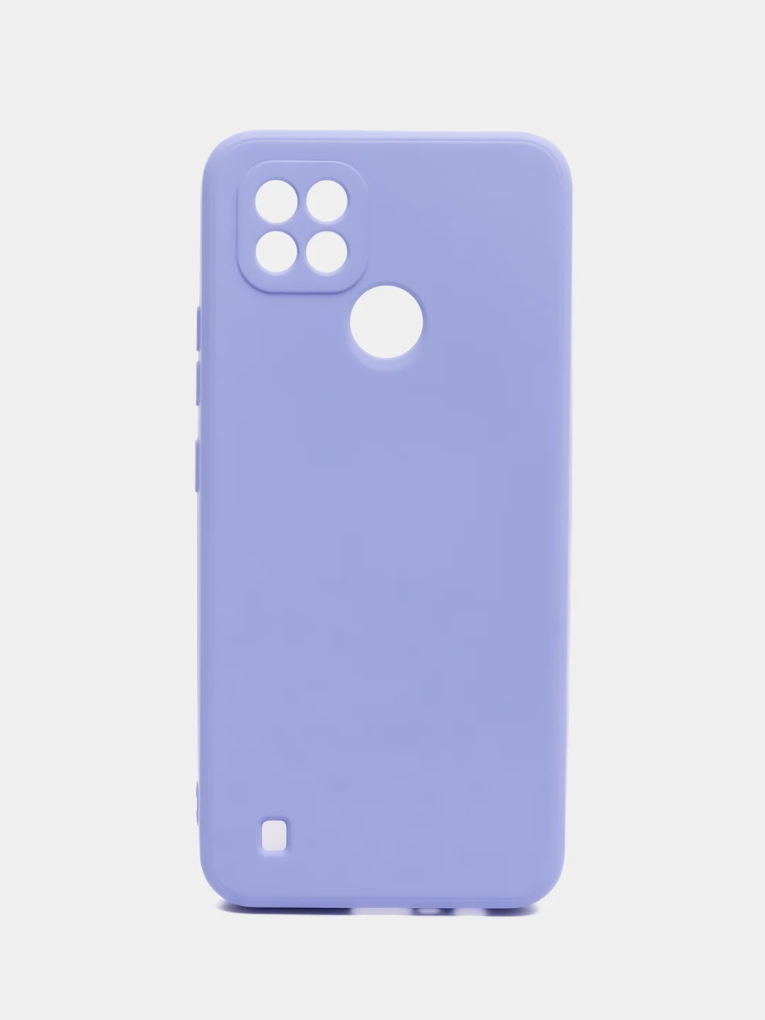 Голубой чехол для Realme C21 (Реалми С21), цветной, силиконовый