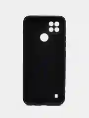 Темно-синий чехол для Realme C21 (Реалми С21), цветной, силиконовый