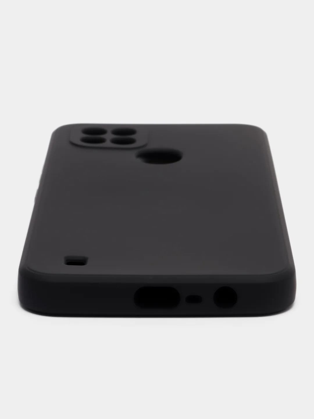 Темно-синий чехол для Realme C21 (Реалми С21), цветной, силиконовый