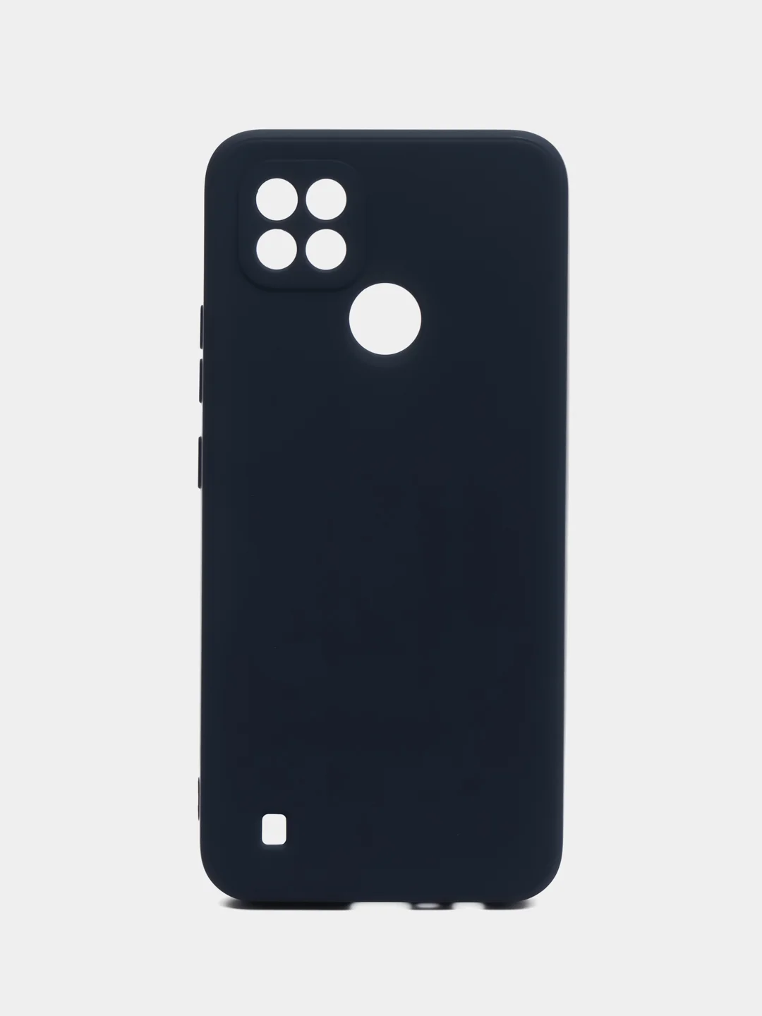 Темно-синий чехол для Realme C21 (Реалми С21), цветной, силиконовый