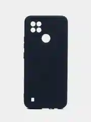 Темно-синий чехол для Realme C21 (Реалми С21), цветной, силиконовый
