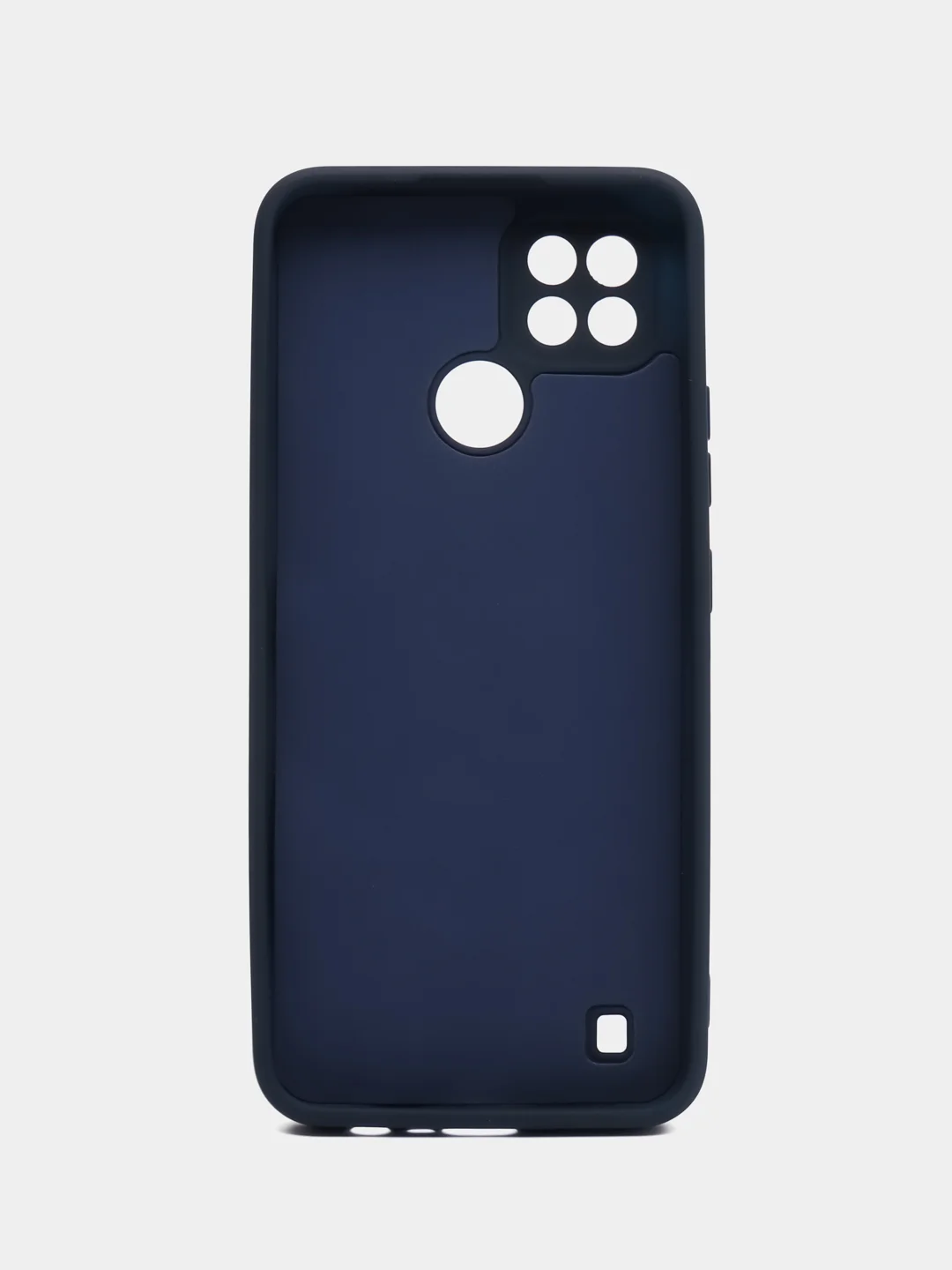 Темно-синий чехол для Realme C21 (Реалми С21), цветной, силиконовый