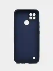 Темно-синий чехол для Realme C21 (Реалми С21), цветной, силиконовый