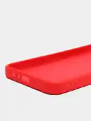 Красный чехол для Realme C21 (Реалми С21), цветной, силиконовый