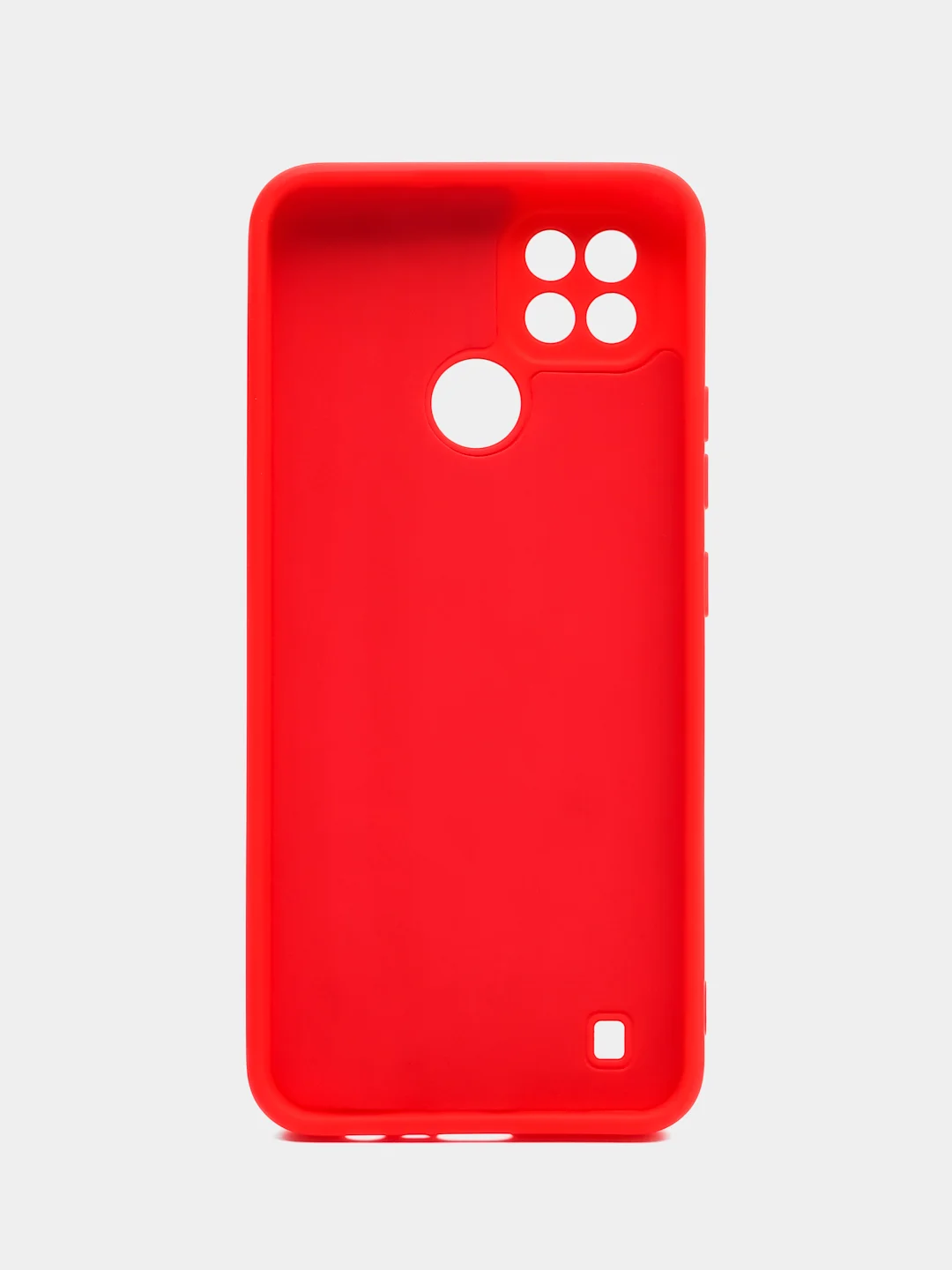 Красный чехол для Realme C21 (Реалми С21), цветной, силиконовый