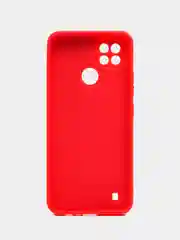 Красный чехол для Realme C21 (Реалми С21), цветной, силиконовый