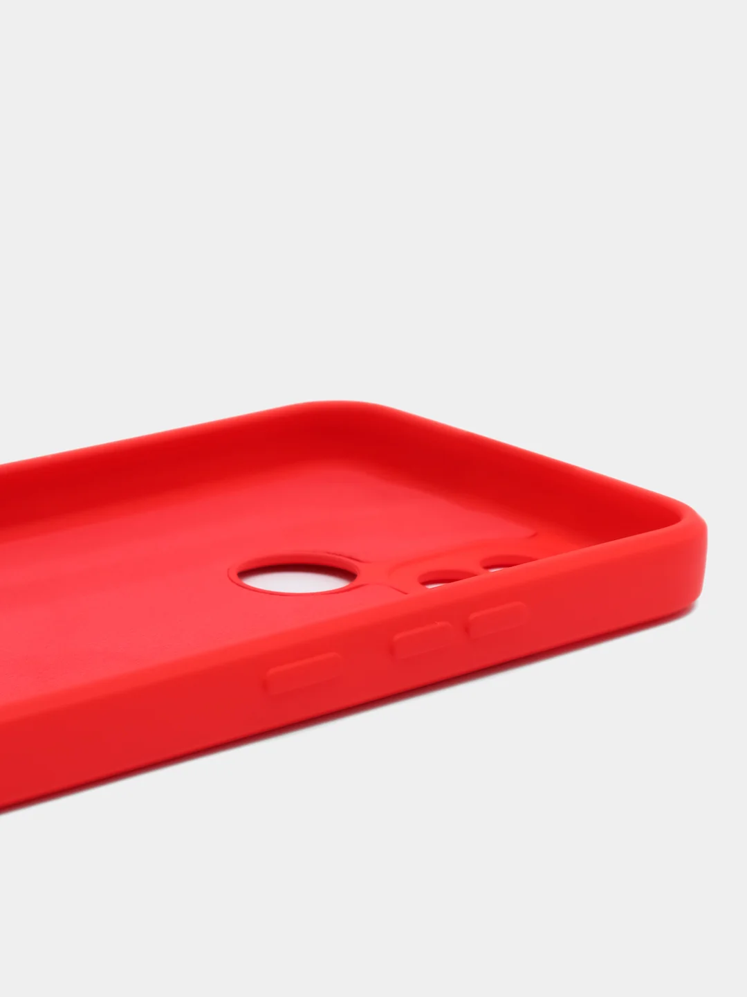 Красный чехол для Realme C21 (Реалми С21), цветной, силиконовый