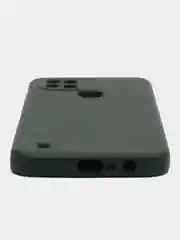 Зеленый чехол для Realme C21 (Реалми С21), цветной, силиконовый