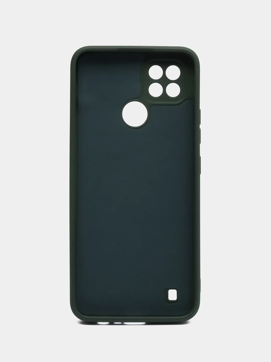 Зеленый чехол для Realme C21 (Реалми С21), цветной, силиконовый