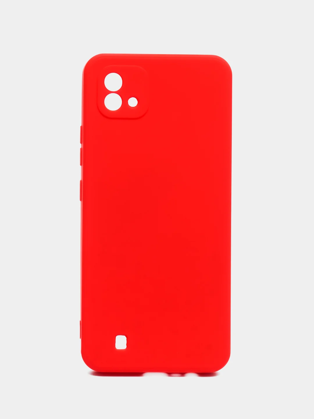 Красный чехол для Realme C11, C20 (Реалми С11, С20), цветной, силиконовый