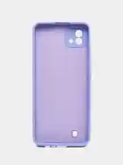 Лавандовый чехол для Realme C11, C20 (Реалми С11, С20), цветной, силиконовый