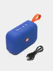 Синий беспроводная портативная Bluetooth колонка TG506, с радио. Подарок мужчине