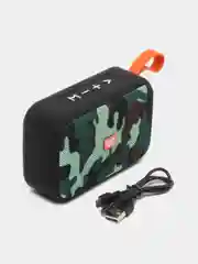 Хаки беспроводная портативная Bluetooth колонка TG506, с радио. Подарок мужчине