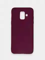 Бордовый чехол Samsung Galaxy A6 (2018), Самсунг Галакси А6 2018, силиконовый цветной матовый
