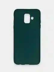 Зеленый чехол Samsung Galaxy A6 (2018), Самсунг Галакси А6 2018, силиконовый цветной матовый