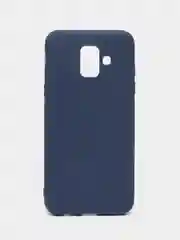 Темно-синий чехол Samsung Galaxy A6 (2018), Самсунг Галакси А6 2018, силиконовый цветной матовый