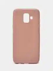 Бежевый чехол Samsung Galaxy A6 (2018), Самсунг Галакси А6 2018, силиконовый цветной матовый