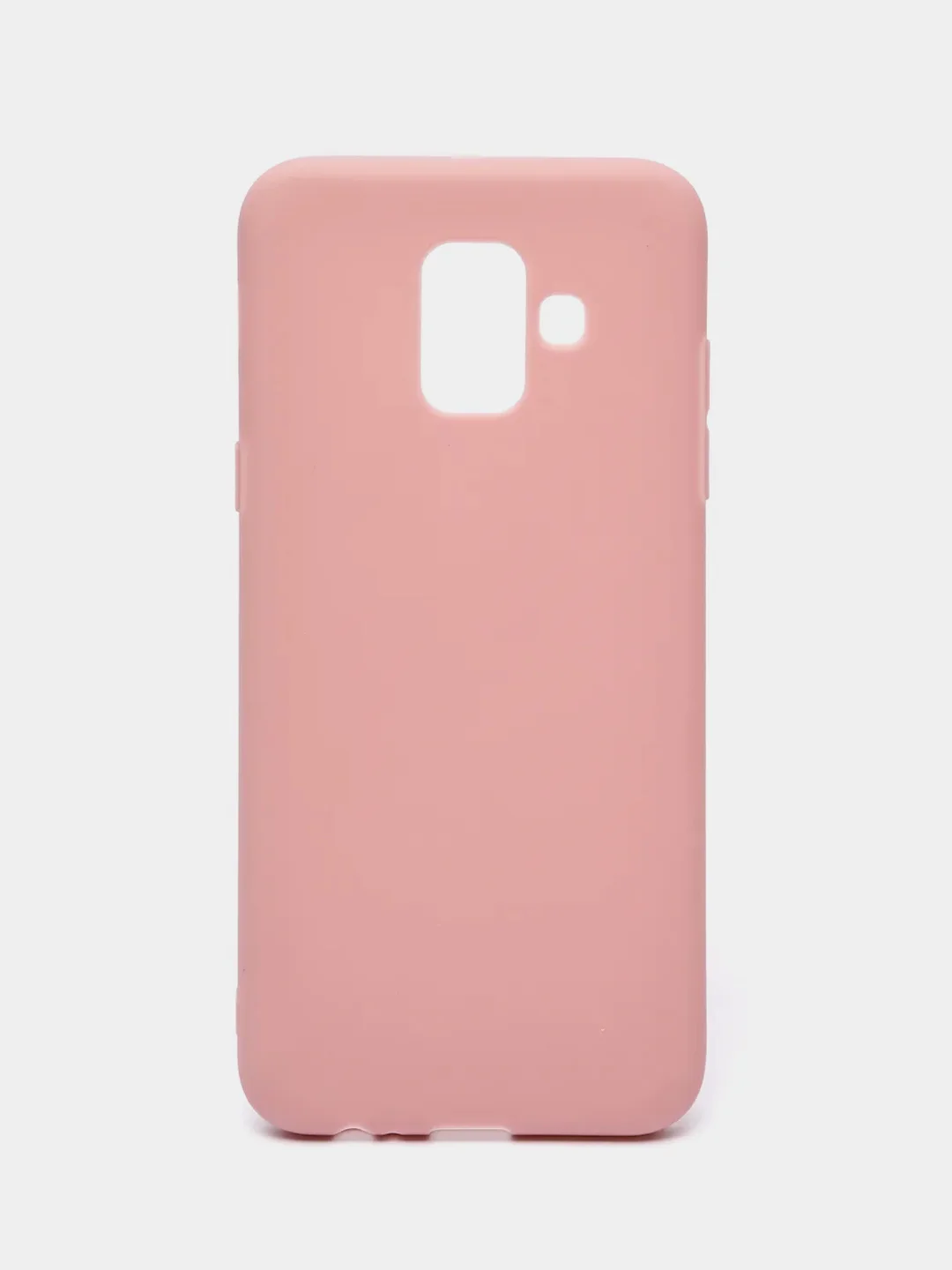 Коралловый меланж чехол Samsung Galaxy A6 (2018), Самсунг Галакси А6 2018, силиконовый цветной матовый