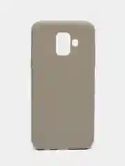 Серый чехол Samsung Galaxy A6 (2018), Самсунг Галакси А6 2018, силиконовый цветной матовый