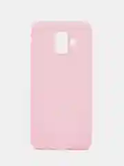 Розовый чехол Samsung Galaxy A6 (2018), Самсунг Галакси А6 2018, силиконовый цветной матовый