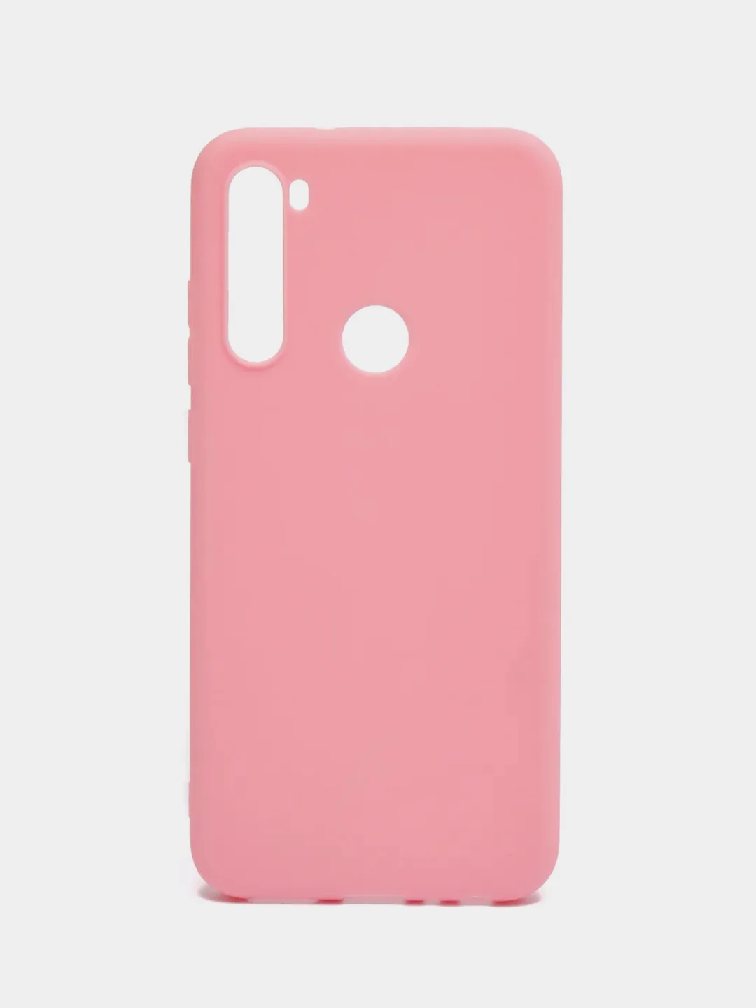 Розовый чехол Xiaomi Redmi Note 8T, Сяоми Редми Нот 8Т, силиконовый цветной матовый