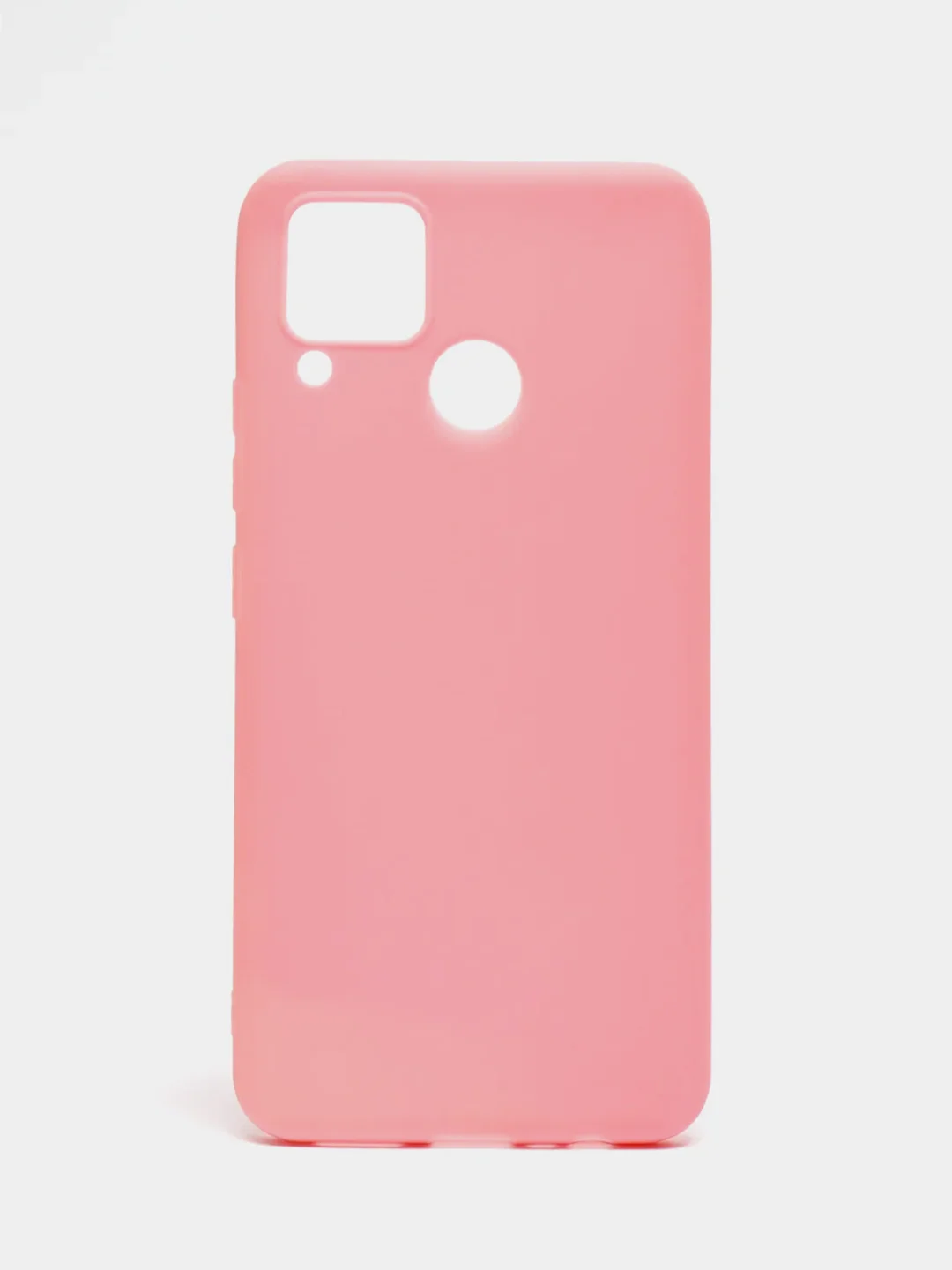 Розовый чехол для Realme C15 силиконовый
