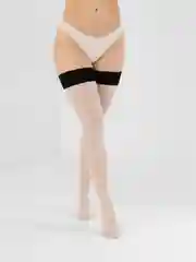 Бежевый чулки сексуальные женские, капроновые