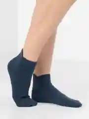 Синий носки женские, короткие, однотонные