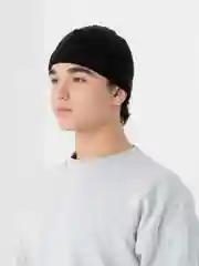Черный мужская шапка на флисе