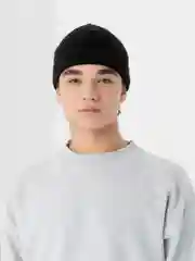 Черный мужская шапка на флисе