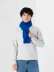 Синий шарф из флиса