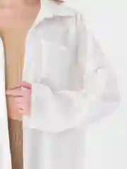 Белый рубашка пляжное платье женская туника