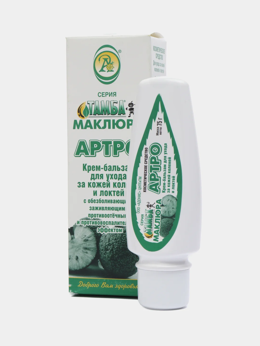 Крем-Бальзам для ухода за кожей коленей и локтей, "Тамба маклюра артро", 75 г