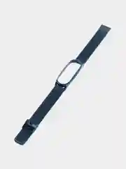 Синий металлический ремешок для Xiaomi Mi band 3, 4, 5, 6