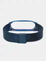Синий металлический ремешок для Xiaomi Mi band 3, 4, 5, 6