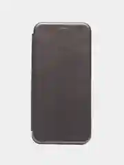 Серый чехол-книжка для Realme С30, C31, C35 с отсеком для карт, на магните