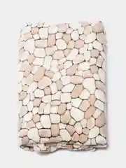 Бежевый меланж плед из бамбука, 200 х 180