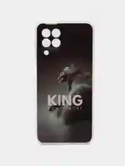 Серый чехол для Samsung Galaxy M33, Самсунг Галакси М33, с рисунком