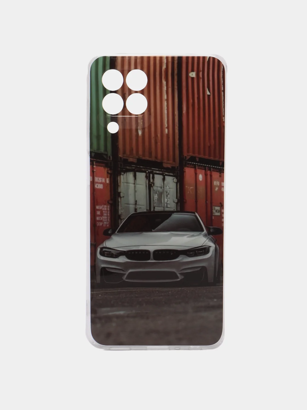 Коричневый чехол для Samsung Galaxy M33, Самсунг Галакси М33, с рисунком