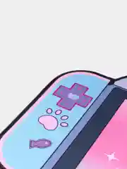 Белый большой мультяшный коврик для мыши