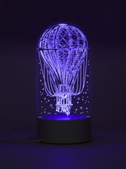 Светильник "Воздушный шар" LED RGB, от сети, 9,5 х 9,5 х 21 см