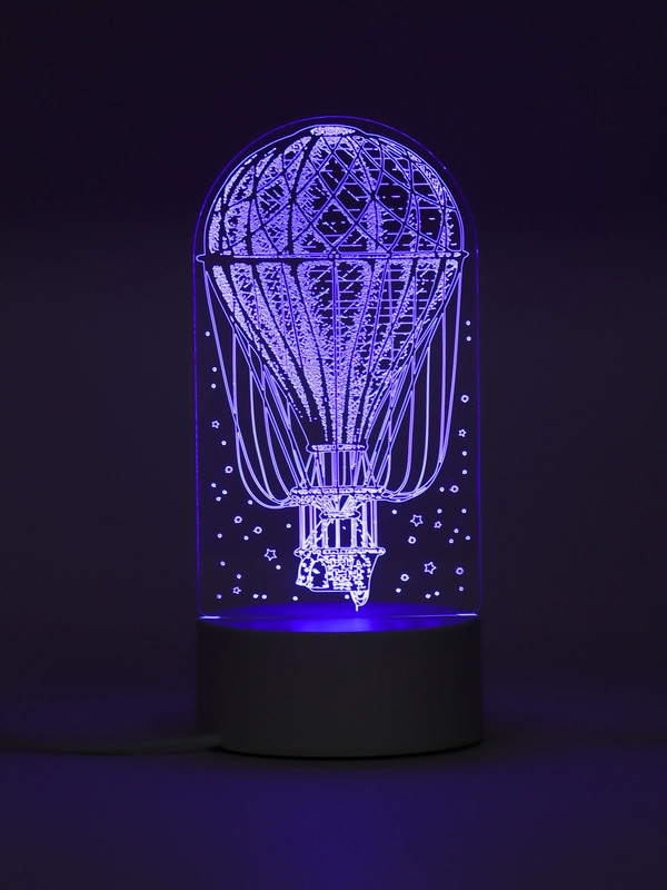 Светильник "Воздушный шар" LED RGB, от сети, 9,5 х 9,5 х 21 см