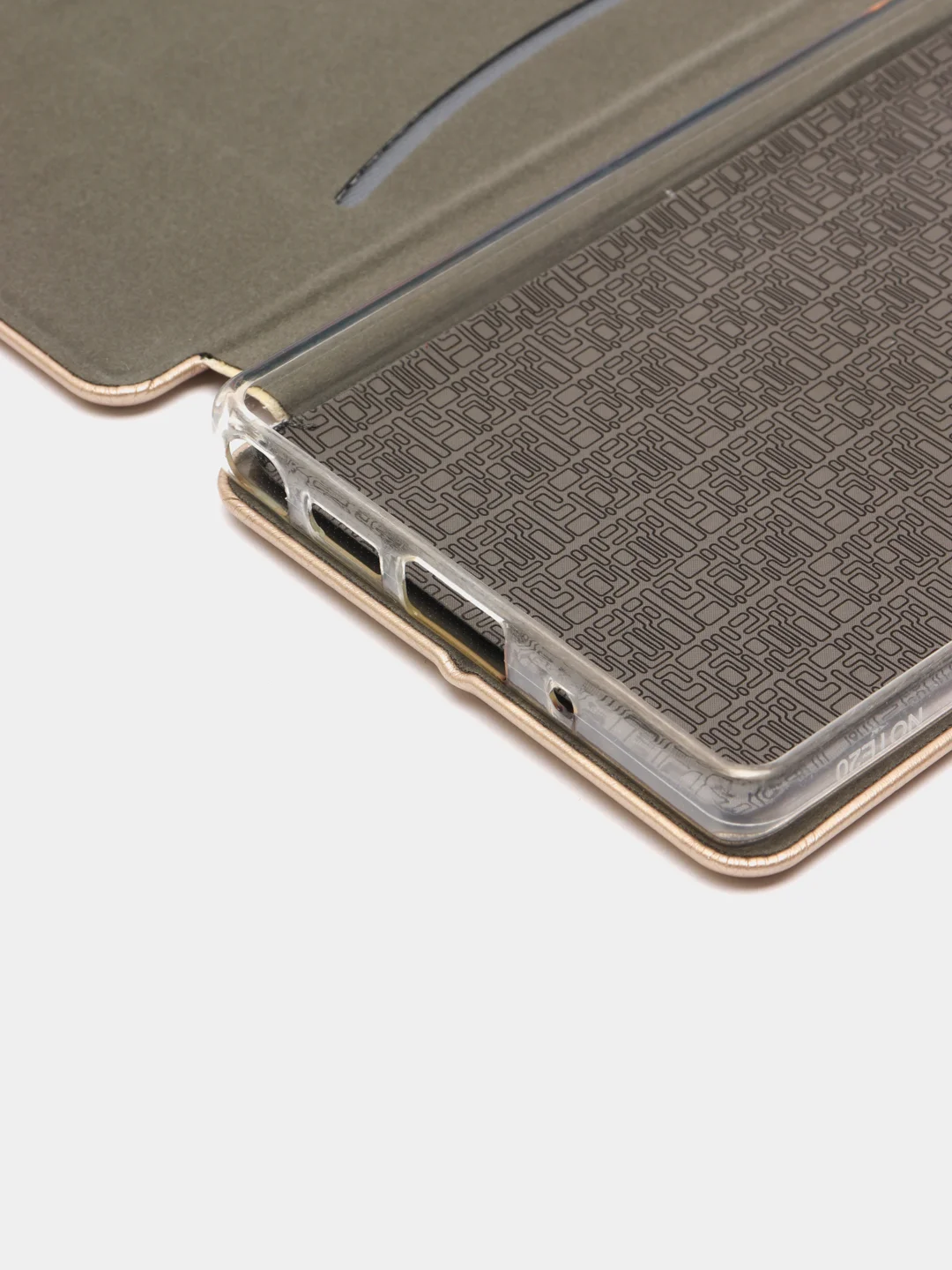 Золотой чехол книжка Samsung Galaxy Note 20 (Самсунг Галакси Нот 20)