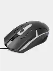 Черный мышь оптическая проводная Defender Flash 7 цветов, 4 кнопки, 800-1200dpi