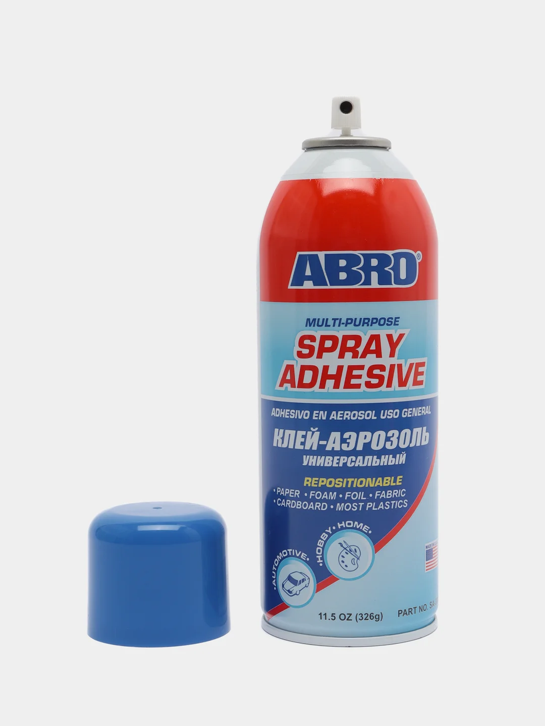 Клей аэрозольный универсальный, 326 г, ABRO