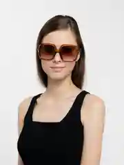 Коричневый большие женские солнцезащитные очки MIRSEE, квадратные с UF защитой