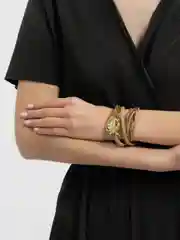 Золотой часы-браслет женские, наручные