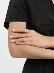 Золотой кольцо Сердечки/ открытое кольцо