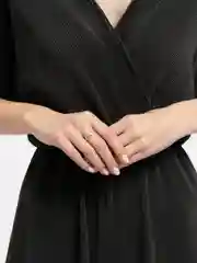 Серебряный кольцо-цепь открытое